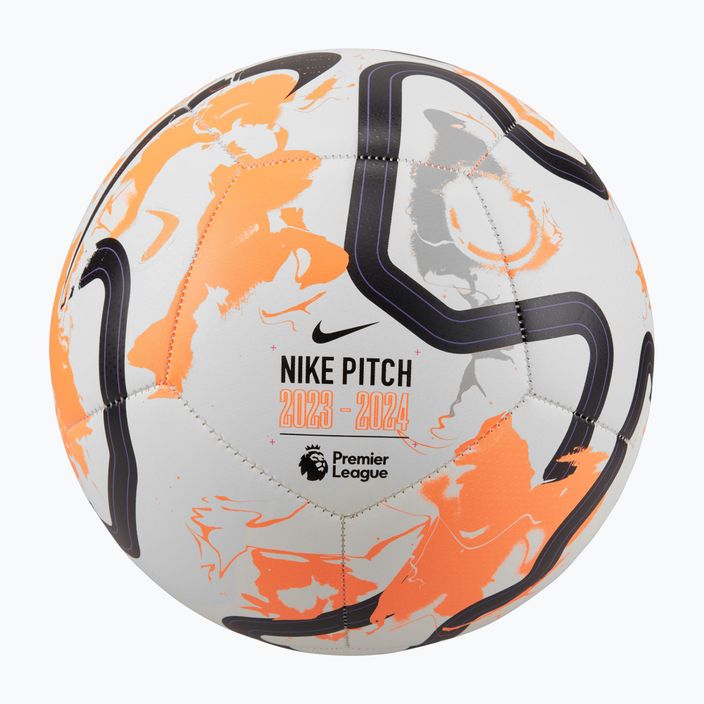 Piłka do piłki nożnej Nike Premier League Pitch white/total orange/black rozmiar 5 6