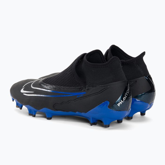 Buty do piłki nożnej Nike Phantom GX Pro DF FG black/chrome/hyper royal 3