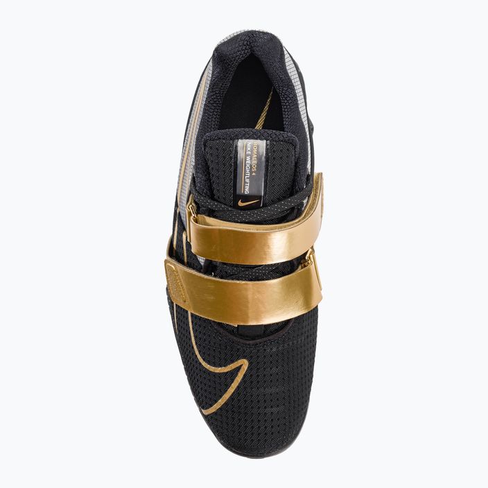 Buty do podnoszenia ciężarów Nike Romaleos 4 black/metallic gold white 6