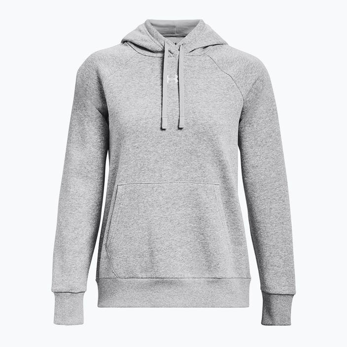 Bluza damska Under Armour Rival Fleece Hoodie mod gray light heather/white 5