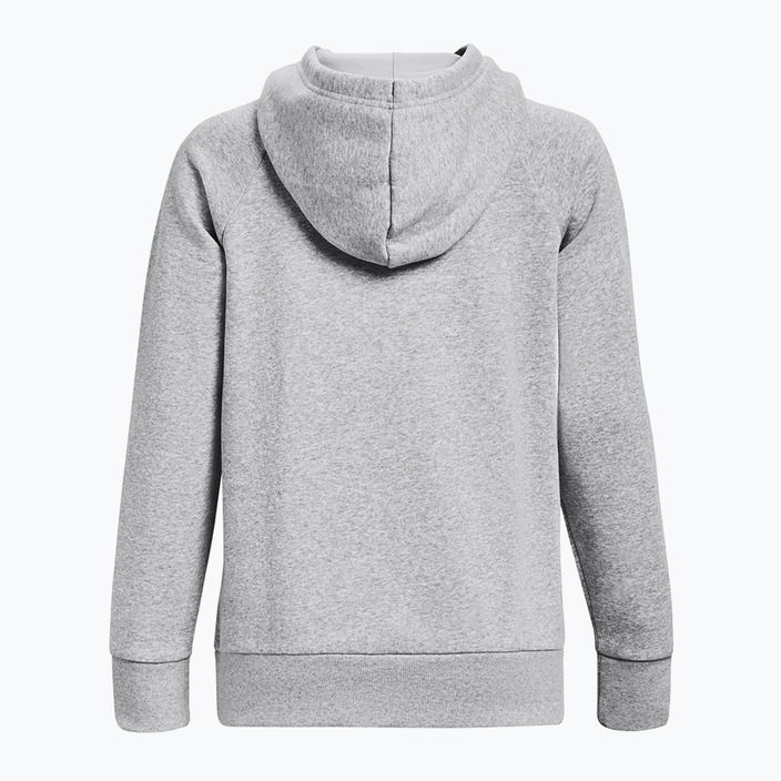 Bluza damska Under Armour Rival Fleece Hoodie mod gray light heather/white 6