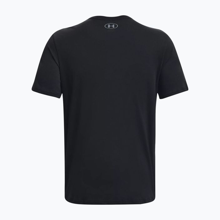Koszulka męska Under Armour Big Logo Fill black/pitch gray/halo gray 5