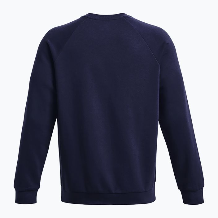 Bluza męska Under Armour Rival Fleece Crew midnight navy/white 6