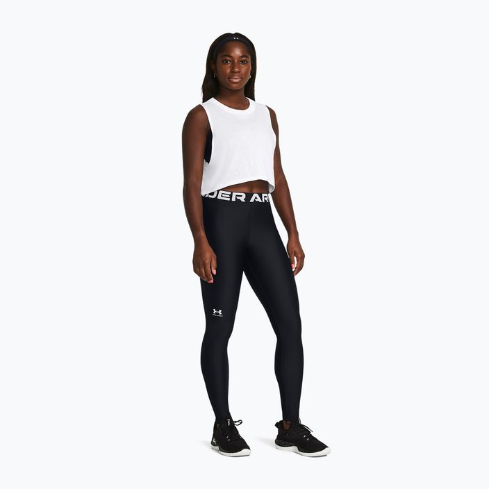 Legginsy damskie Under Armour HeatGear black/white 2