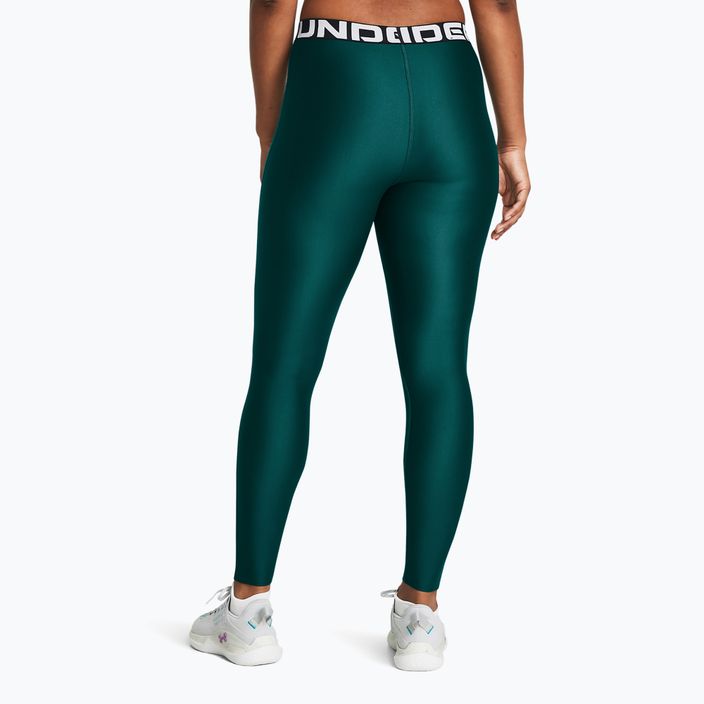 Legginsy damskie Under Armour HeatGear hydro teal/white 3