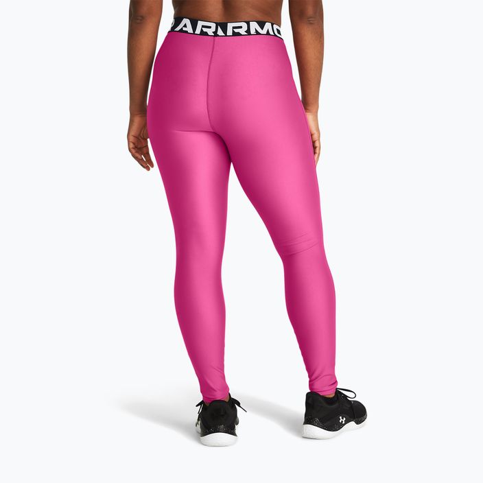 Legginsy damskie Under Armour HeatGear astro pink/black 3