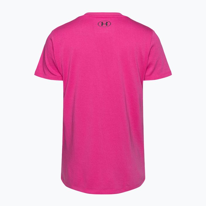 Koszulka treningowa damska Under Armour Project Underground Core T astro pink/black 2