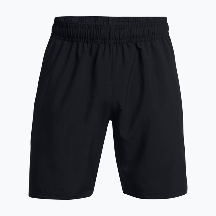 Spodenki treningowe męskie Under Armour Woven Wordmark black/white 5