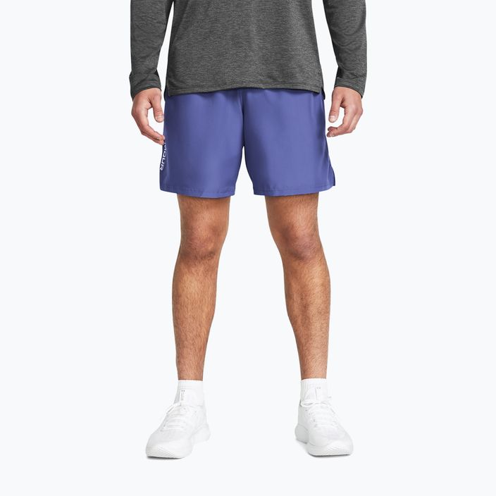 Spodenki treningowe męskie Under Armour Woven Wordmark starlight/white