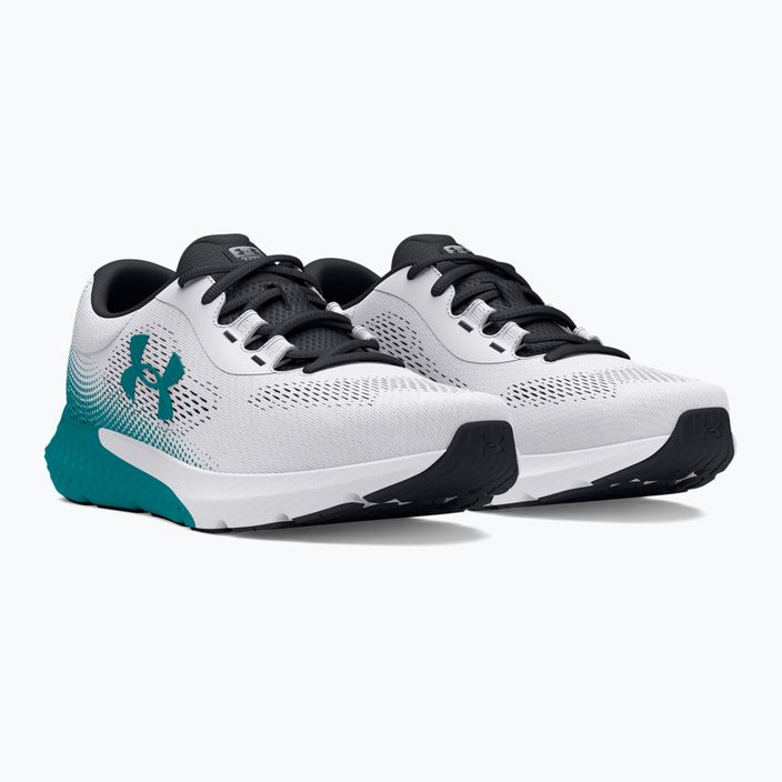 Buty do biegania męskie Under Armour Charged Rogue 4 white/circuit teal/circuit teal 8