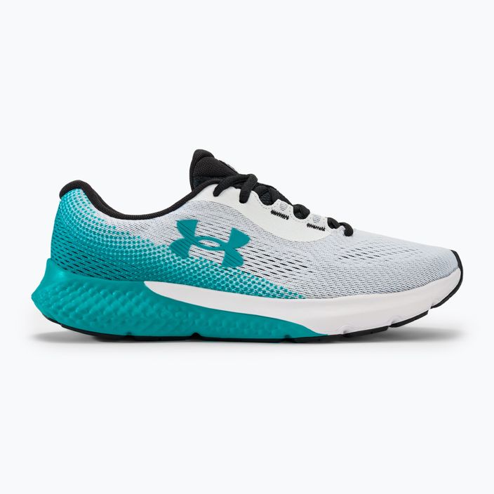 Buty do biegania męskie Under Armour Charged Rogue 4 white/circuit teal/circuit teal 2