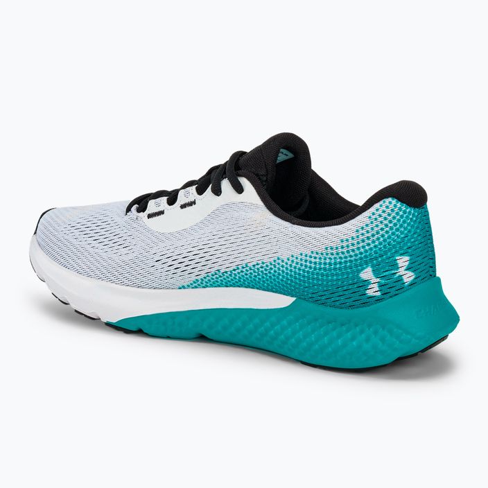 Buty do biegania męskie Under Armour Charged Rogue 4 white/circuit teal/circuit teal 3