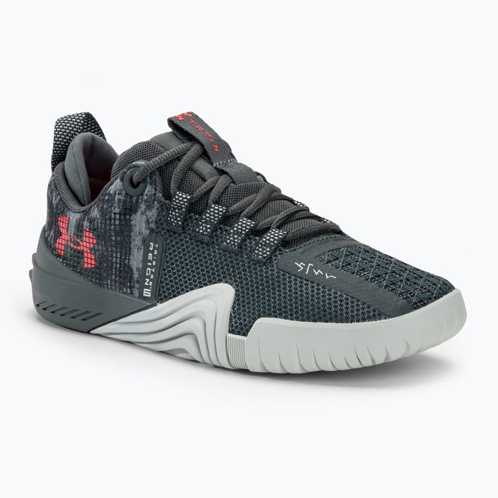 Buty treningowe damskie Under Armour TriBase Reign 6 pitch gray/gray void/rush red