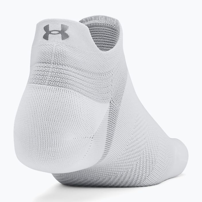 Skarpety do biegania męskie Under Armour Dry Run Lite No Show 3 pary white/white/reflective 3