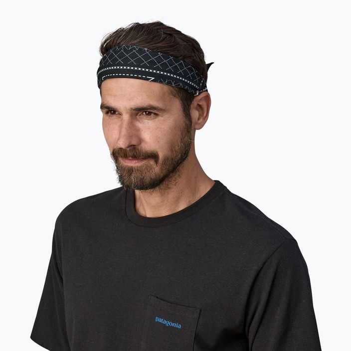 Chusta wielofunkcyjna Patagonia Bandana mountain grid/black 4