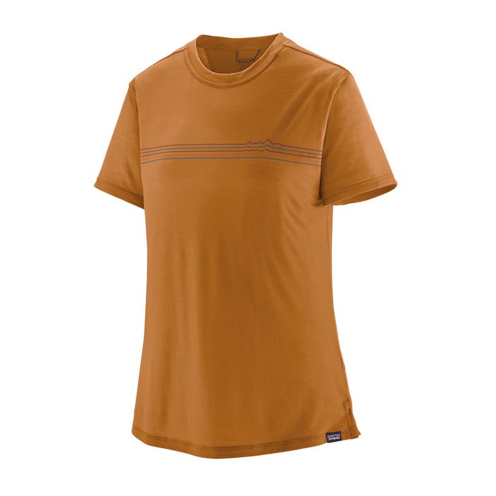 Koszulka damska Patagonia Cap Cool Merino Blend Graphic Shirt fitz roy fader/golden caramel 2