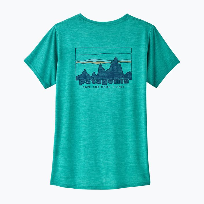 Koszulka damska Patagonia Cap Cool Daily Graphic Shirt 73 skyline/subtidal blue x-dye 4