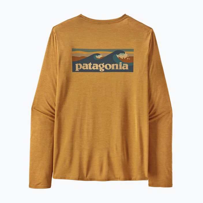 Longsleeve trekkingowy męski Patagonia Cap Cool Daily Graphic Shirt-Waters pufferfish gold x-dye 4