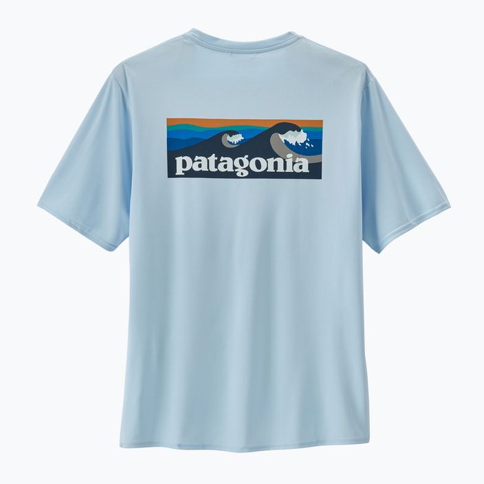 Koszulka męska Patagonia Cap Cool Daily Graphic Shirt Waters boardshort logo/chilled blue 3