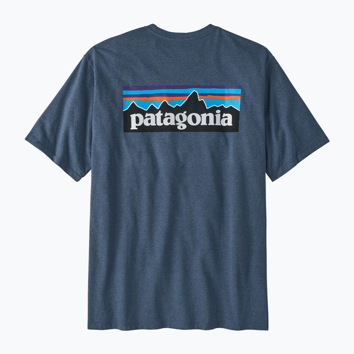 Koszulka trekkingowa męska Patagonia P-6 Logo Responsibili-Tee utility blue 4
