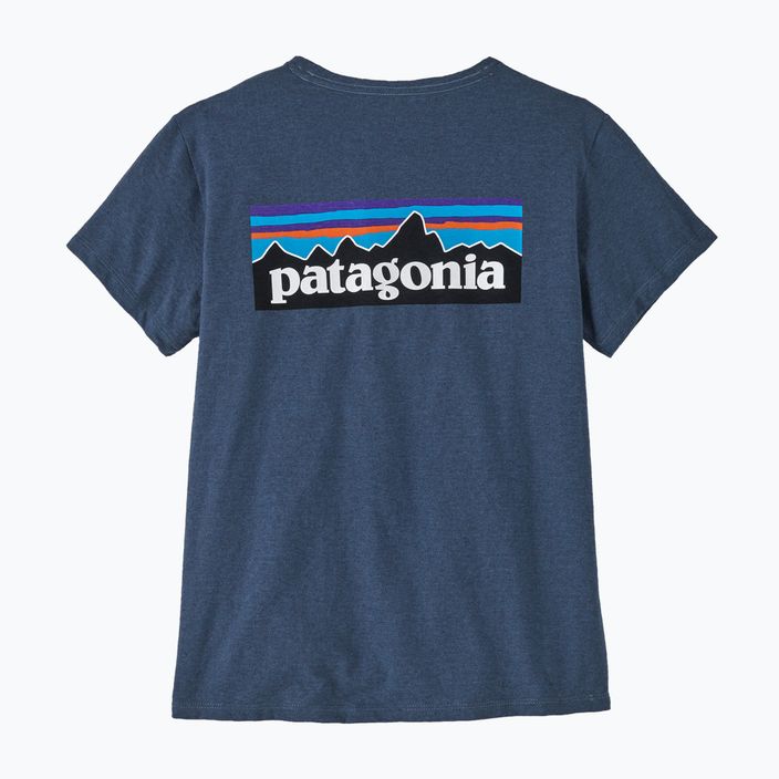 Koszulka trekkingowa damska Patagonia P-6 Logo Responsibili-Tee  utility blue 4