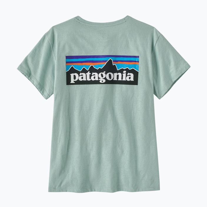 Koszulka trekkingowa damska Patagonia P-6 Logo Responsibili-Tee wispy green 4