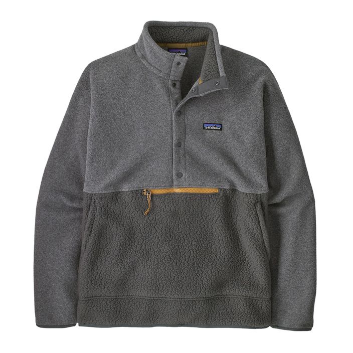 Bluza trekkingowa męska Patagonia Retro Pile 1/2 Snap P/O forge grey 2