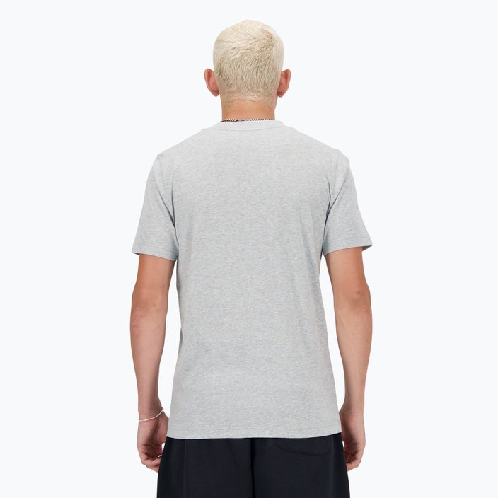 Koszulka męska New Balance Stacked Logo athletic grey 4