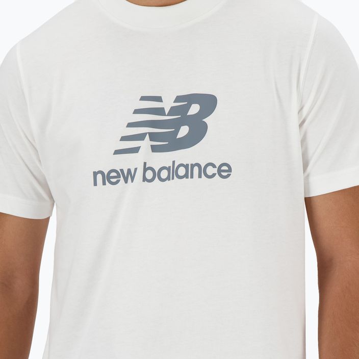 Koszulka męska New Balance Stacked Logo white 4