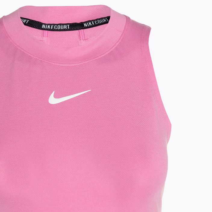 Tank top tenisowy damski Nike Court Dri-Fit Advantage Tank playful pink/white 3
