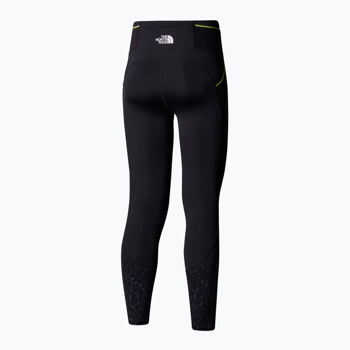 Legginsy do biegania damskie The North Face Movmynt 7/8 tnf black/tnf black trail reflective print 5