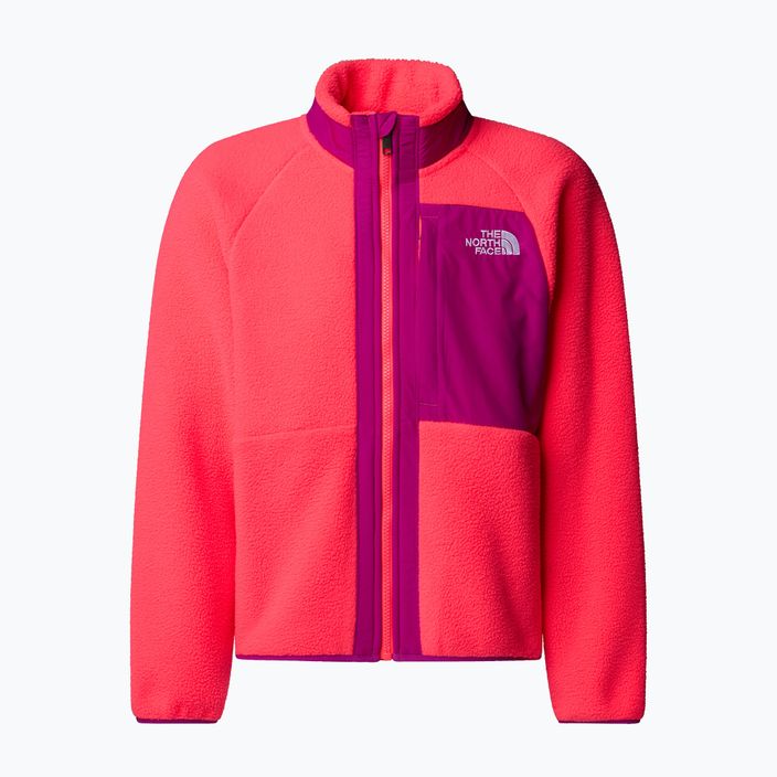 Bluza polarowa dziecięca The North Face Yumiori Full Zip radiant poppy