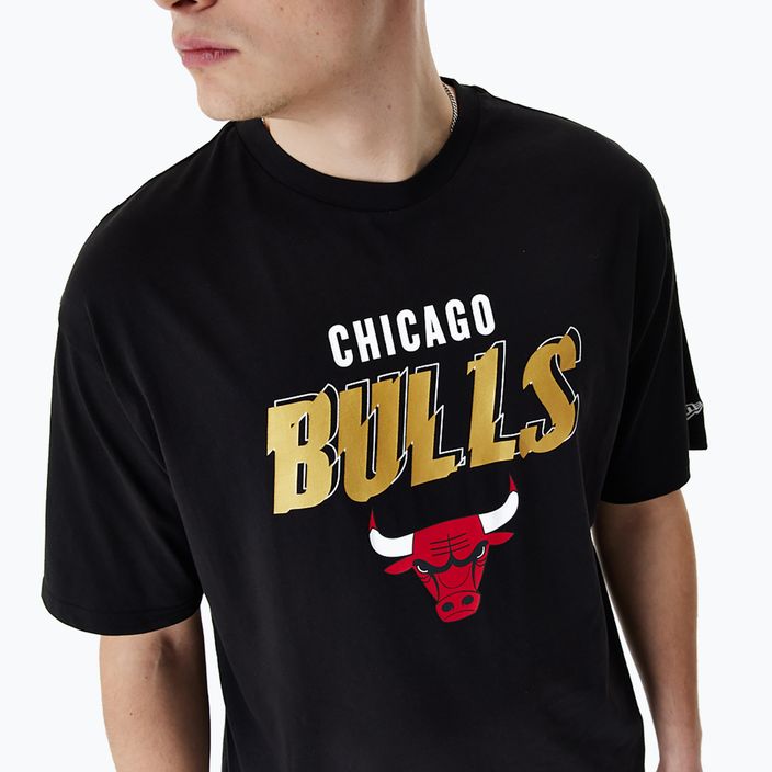 Koszulka męska New Era Team Script OS Tee Chicago Bulls black 3