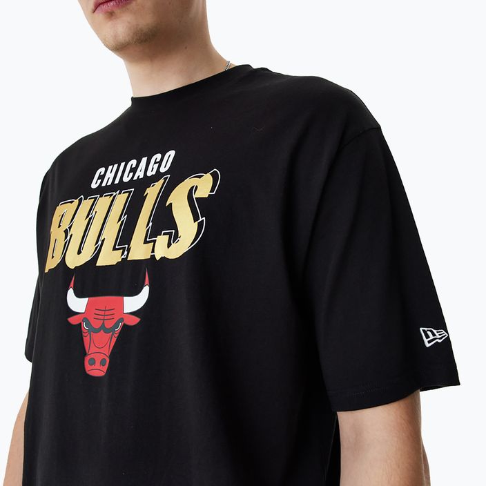 Koszulka męska New Era Team Script OS Tee Chicago Bulls black 5