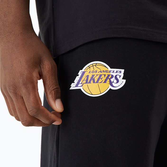 Spodnie męskie New Era NBA Team Script Jogger Los Angeles Lakers black 7