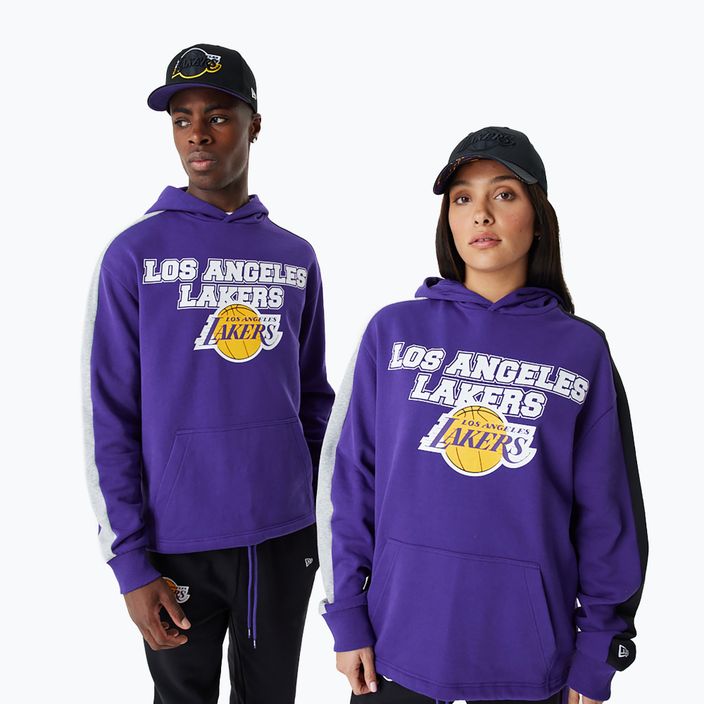 Bluza męska New Era NBA Large Graphic OS Hoody Los Angeles Lakers purple 8