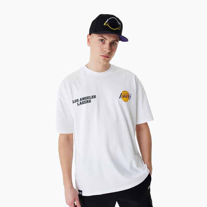 Koszulka męska New Era NBA Large Graphic BP OS Tee Los Angeles Lakers white