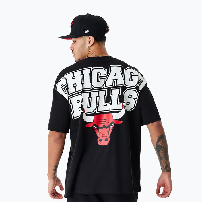 Koszulka męska New Era NBA Large Graphic BP OS Tee Chicago Bulls black 3