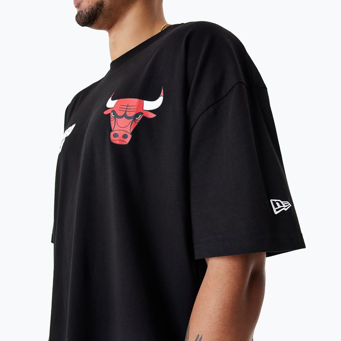 Koszulka męska New Era NBA Large Graphic BP OS Tee Chicago Bulls black 4