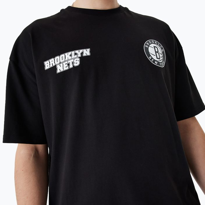 Koszulka męska New Era NBA Large Graphic BP OS Tee Brooklyn Nets black 4