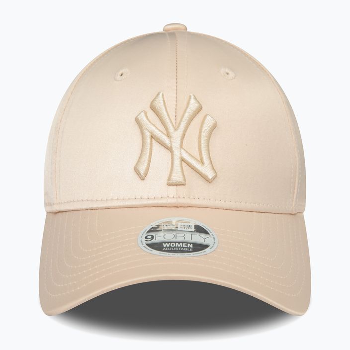 Czapka z daszkiem damska New Era Satin 9Forty New York Yankees light beige 2