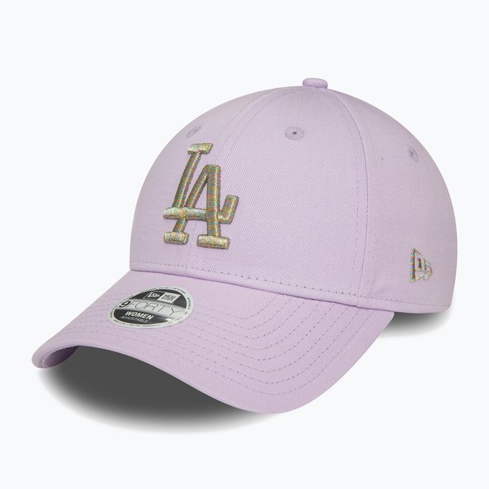 Czapka z daszkiem damska New Era Metallic Logo 9Forty Los Angeles Dodgers pastel purple