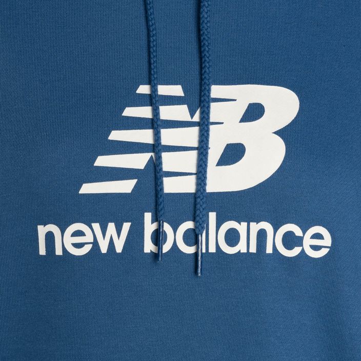 Bluza damska New Balance French Terry Stacked Logo Hoodie blueagat 7