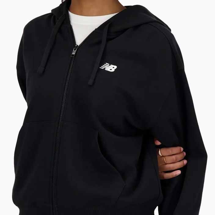 Bluza damska New Balance French Terry Full Zip black 4