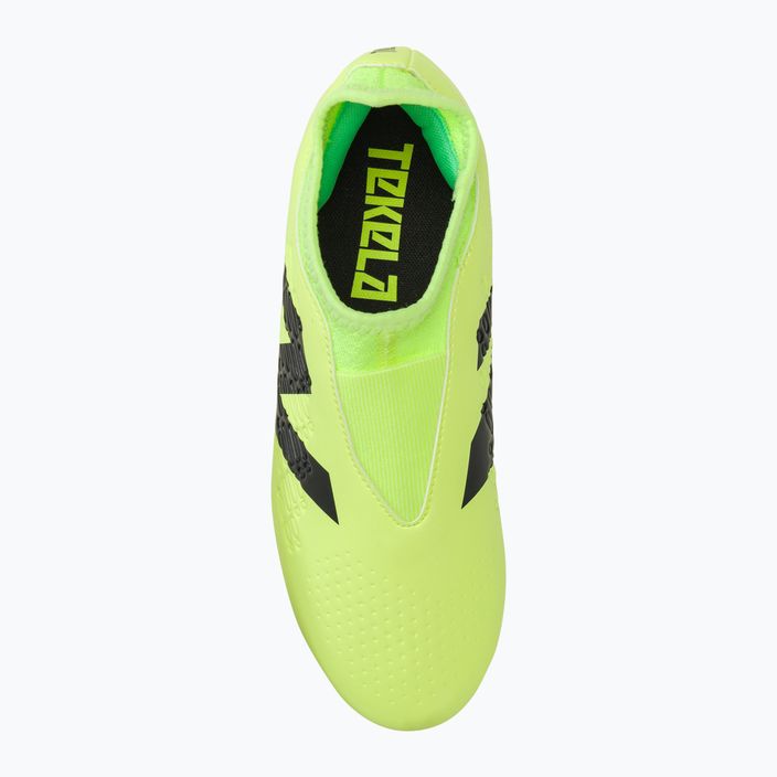 Buty piłkarskie dziecięce New Balance Tekela Magique JNR FG V4+ bleached lime glo 5