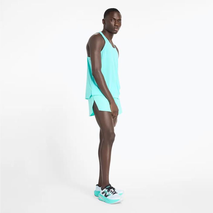 Tank top męski New Balance Singlet Athletics cyber jade 2