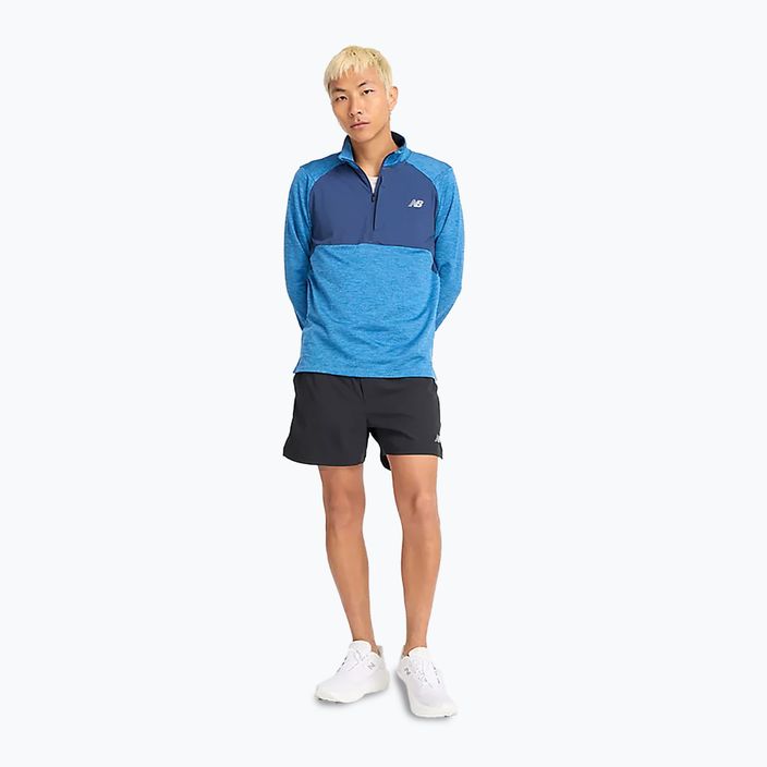 Longsleeve do biegania męski New Balance Athletics Heat Grid 1/2 Zip heron blue 2