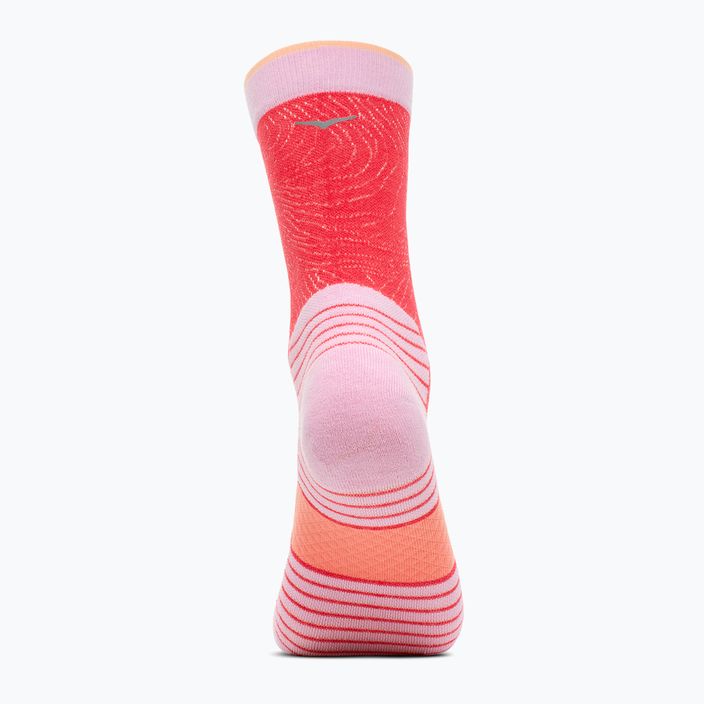 Skarpety do biegania HOKA Crew Run Sock 3 pary cerise/papaya/aura 4