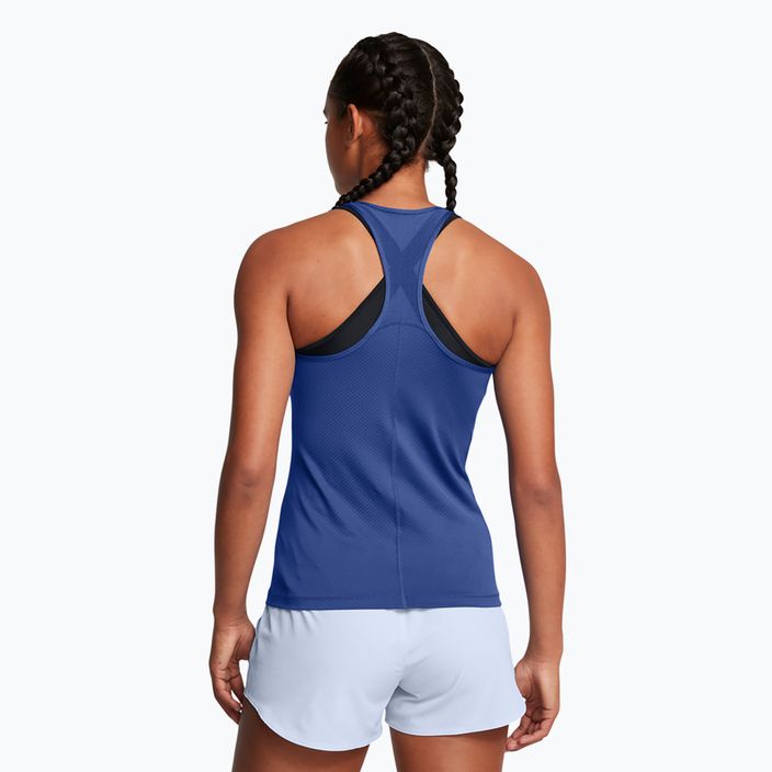 Tank top treningowy damski Under Armour HeatGear Armour Racer tech blue/white 2