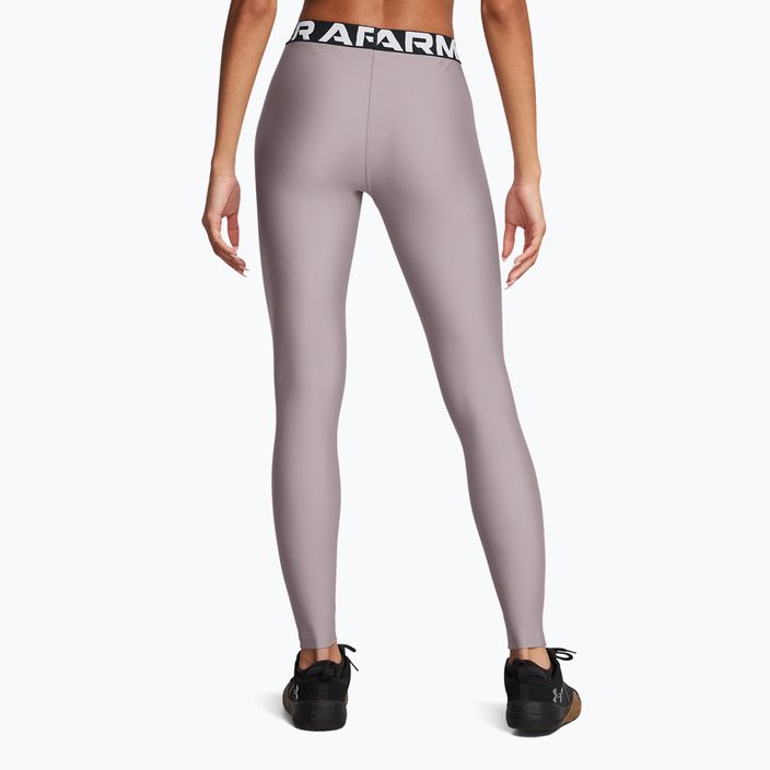 Legginsy treningowe damskie Under Armour HeatGear tetra gray/white 3